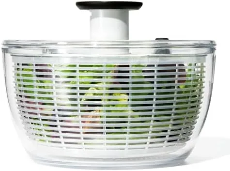 oxo good grips salad spinner lettuce spinner fruit washer fruit washing bowl with strainer vegetable cleaner salad cleaner lettuce washer 622 quart capacity